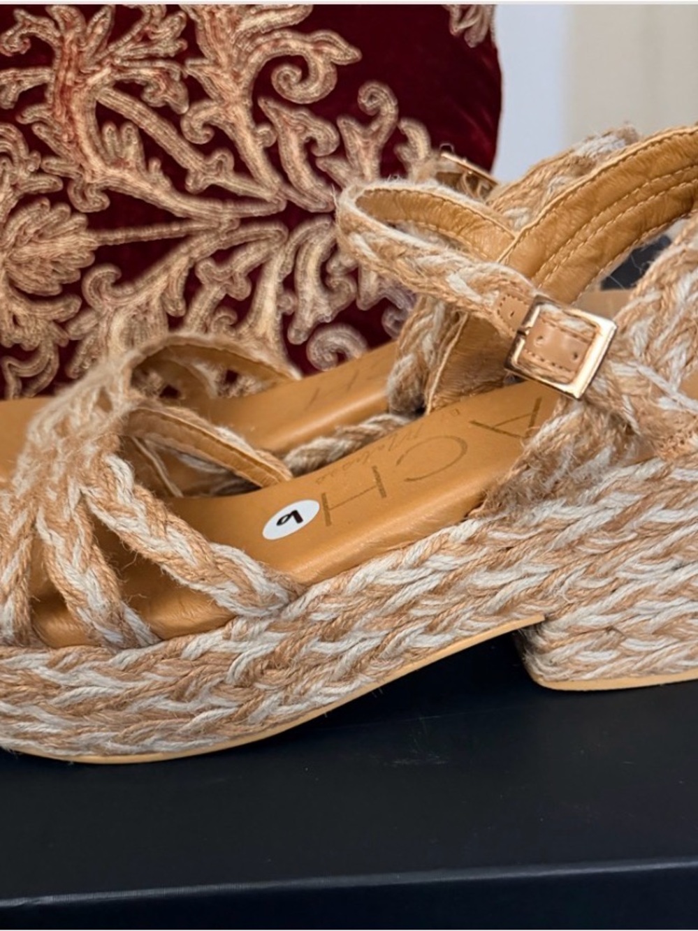 Matisse Beach Women's Braided Espadrille Platform Sandals - Tan - Picture 2 of 4